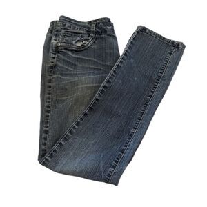 I&M Jeans Women's Size 9 Cotton Stretch Denim Faded Straight‎ Leg